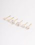 Waterproof Gold Plated Stainless Steel Square Earring Pack