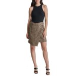 Sequin MINI Skirt -black multi