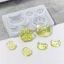 1PC Diy Silicone Casting Mold Lovely Cat Bear Palm Drop Glue Mold Epoxy Resin Cat Claw Bear Claw Silicone Casting Mold For Diy Pendant