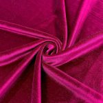 Stretch Velvet Plain Cerise Pink 150CM 7
