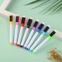 8-COLOR Dry Erase Pen With Magnetic Marker For Office Whiteboard And Calendar Refrigerator