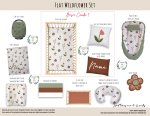 Cot Duvet Bedding Floral Flat Wildflower Set