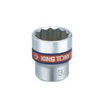King Tony Standard 12 Point 3 8" Drive Sockets Imperial