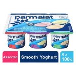 Parmalat Smooth Strawberry Granadilla & Fruit Cocktail Yoghurt 6 X 100G