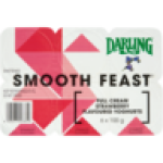 Full Cream Strawberry Flavoured Yoghurts 6 X 100G