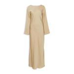 Stone Long Sleeve Cowl Dress