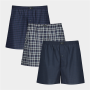 Men's Navy 3 Pack Boxer Shorts