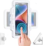 Shower Phone Holder Waterproof 480ROTATION Shower Phone Case Bathroom Wall Mount Phone Holder Adhesive Phone Mount For Shower Wa