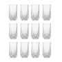 Retro Crystal Drinking Glasses - Set Of 12