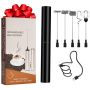 6-IN-1 Rechargeable Electric Milk Frother & Mixer Set With 5 Whisk Heads