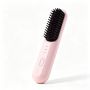 Portable Cordless Ionic Hair Straightening Brush - Pink