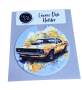 Licence Disk Holder - Yellow Vintage Car With Small Lights