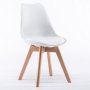 Nudekor - Emma Padded Chair - White