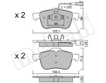 Stone Brake Pad Set Front SP86760