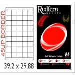 White Laser Label 39 2 X 29 88MM 45UP