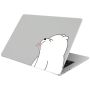 Animated Ice Bear Printed Protective Clear Case For Macbook Pro 13.3 Inch