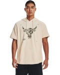 Men's Project Rock Terry Short Sleeve Hoodie - Summit White Sm