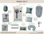 Cot Duvet Bedding Windmill Dam Set