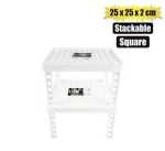 Shelf Riser 25X25X2CM Square W 4LEGS Marketplace Brits Bros