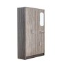 3 Door Wardrobe With Mirror – 2 Colour Options