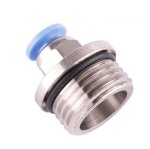 AirCraft Pu Fitting Straight Stud W o-ring 6MM-1 2" M