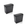 5 Sheet Shredder Strip Cut Paper Shredder With 10L BIN-BLACK-2PACK