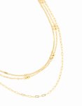 Waterproof Gold Plated Stainless Steel Rondell Necklace