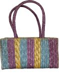 Fino Multicolour Tote Straw/ Beach And Shopping Bag