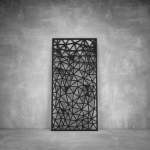 Laser Cut Screen - Design 104 - 2000 X 1000 X 20 Matt Black Indoor
