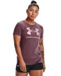 Women's Ua Sportstyle Graphic Short Sleeve - Ash Plum XXL