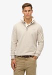 Essential Logo Henley - Light Stone Beige