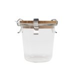 Jar W wdn Lid & Metal Clips 110 Ml