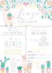 Milestone Board - Pastel Llama - A0