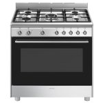 Smeg 90X60 Cm Cooker With Gas Hob - SSA91GGX2