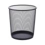 3 Litre Metal Mesh Waste Bin - Black