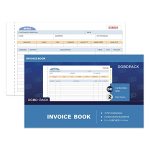 Dgbdpack Invoice Book 2 Part Carbonless Invoices 9 X 5-9 16 Inches White canary Invoice Receipt Book Purchase Order S Order 50 S
