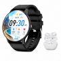 Fitness Smart Watch With Wireless Earbuds Sports Tracker And Heart Rate