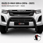 Isuzu D-max Gen 6 2016 – 2021 Nudge Bar Black Fleet –