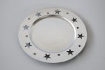 Silver Metalic Star Plate 33CM
