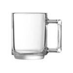 Clear Glass Mug Arc Bonne Heure Mug 90ML Tempered Set Of 6