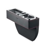 Susisun SNH010 Car Seat Gap Storage Box Style:co-driver Black