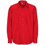 Mens Long Sleeve Washington Shirt Red