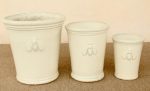 Medium Cream Bee Emblem Planter – 41X34CM