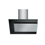 Slanted Black Glass & Stainless Steel Wall Mounted Extractor – 90CM