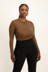 Gwen Open Back Bodysuit - Pinecone - M