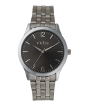 Mens Watch Sunray Black Dial Ips Case 44MM Metal Band