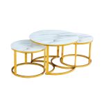 Golden Marble Trio Coffee Table MWCTG13