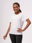 White Active Crew Neck Top - XS White
