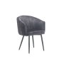 - Patiza Deluxe Velvet Dining Chair -grey