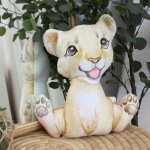Shaped Pillow Happy Lion